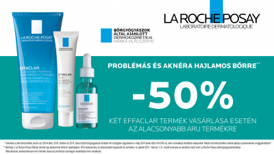 Bioderma és La Roche termékek -25% és -50% kedvezménnyel